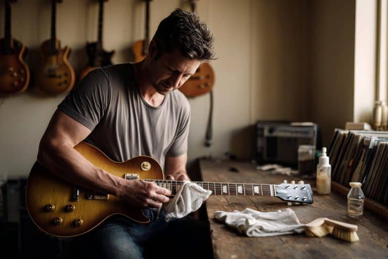 limpar guitarra passo a passo